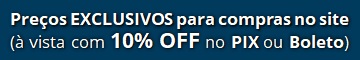 Banner promocional da Autopeças Fuscão Preto informando preços exclusivos para compras no site, com 10% de desconto à vista via Pix ou boleto, além de ofertas especiais em autopeças para toda a linha leve.