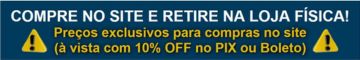 Banner de autopeças da Autopeças Fuscão Preto com opção de comprar pelo site e retirar na loja, além de 10% de desconto nas compras à vista ou por Pix.